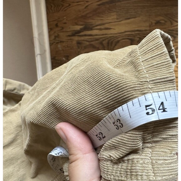 American Eagle Corduroy Tan Brown Overalls Size XXS Fall Cozy Preppy Layer Flaws - Picture 10 of 13